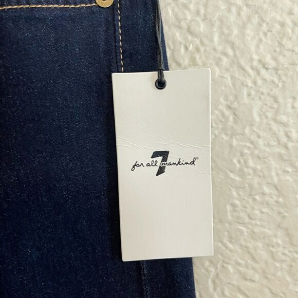 7 For All Mankind dark DENIM SKINNY jean. 30. NWT - Picture 9 of 11